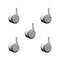 Service Caster 2 Inch MRI Safe Casters, 7/16 Grip Ring Stem, Set of 5, 5PK SCC-GR02S50-TPR-GRY-716138-MRI-5 - alternate 1